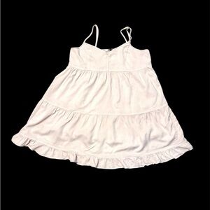 Spaghetti Strap Tiered Mini Dress American Eagle Outfitters Large **Dusty Rose